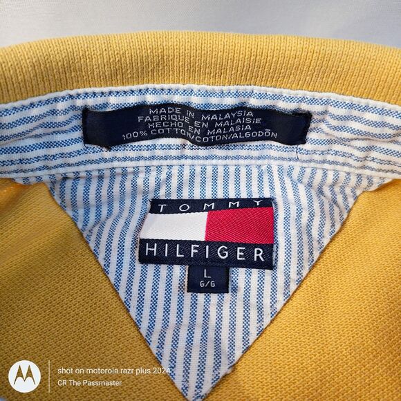 Vintage Tommy Hilfiger Logo Polo US Size L - Picture 2 of 9